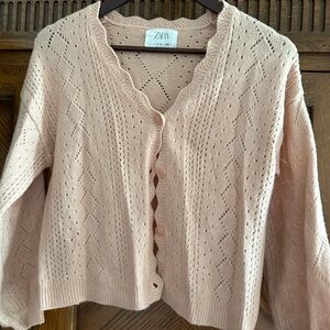 Zara kids, pink wool sweater, size 11-12